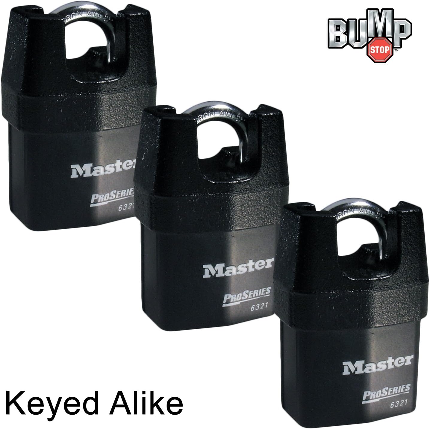 3 Candados Seguridad Alta BumpStop Serie Pro #6321NKA