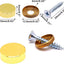 Juego 16 tapas doradas de latón 0.63pulg decorativas