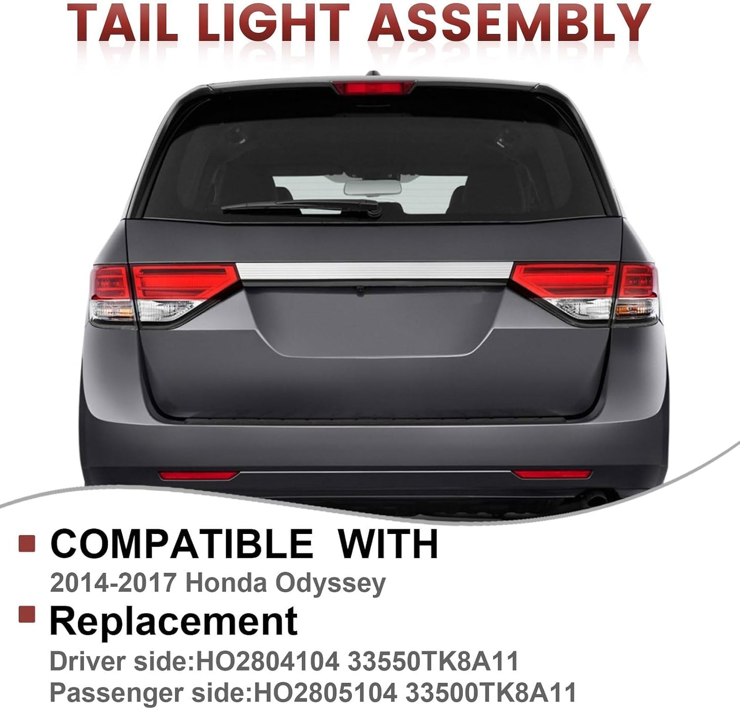 Conjunto luces traseras derechas Honda Odyssey 14-17