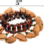 2 Pzas Pulsera Cáscara Nuez Campanilla Tribal Africana