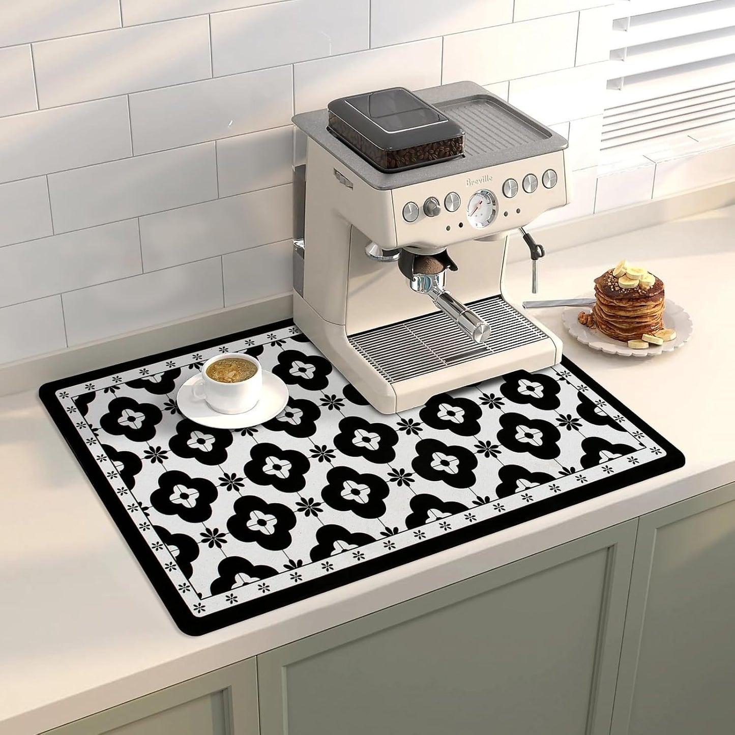 Tapete barra café goma absorbente 12x19