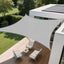 Toldo rectangular 10x14ft para patio jardín terraza gris