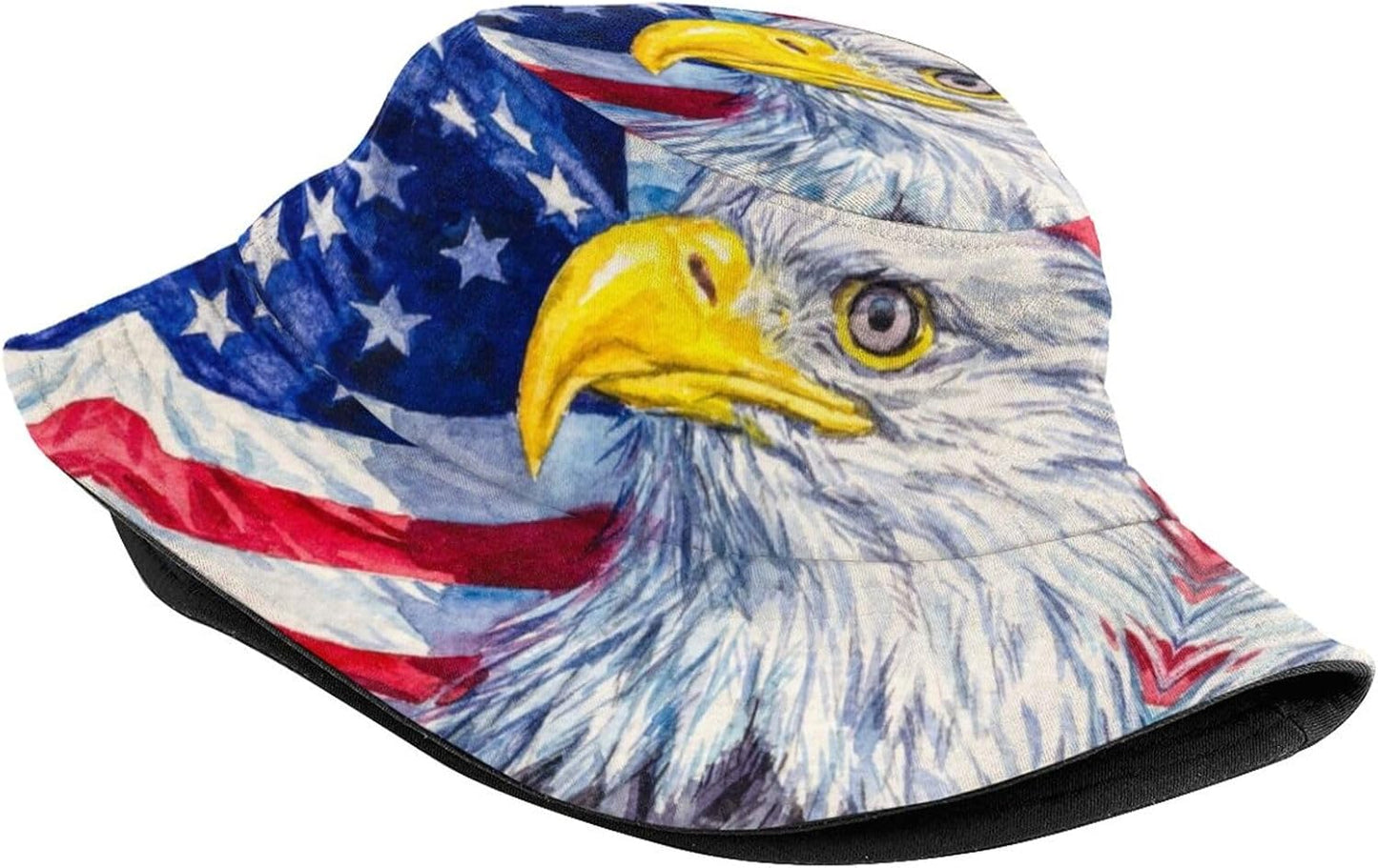 Sombrero pescador bandera EE.UU. para hombre mujer sol