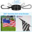 Anillos giratorios para asta bandera 1" aluminio acero 2pzas