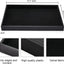 Organiz. terciopelo negro apilable para joyas