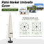 Cubierta parasol impermeable para sombrilla 7-10ft beige