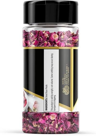 Pétalos rosa secos aroma fresco té floral comestible 0.32oz
