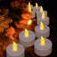 50 Velas LED Té Parpadeantes Amarillo Cálido 200h Batería
