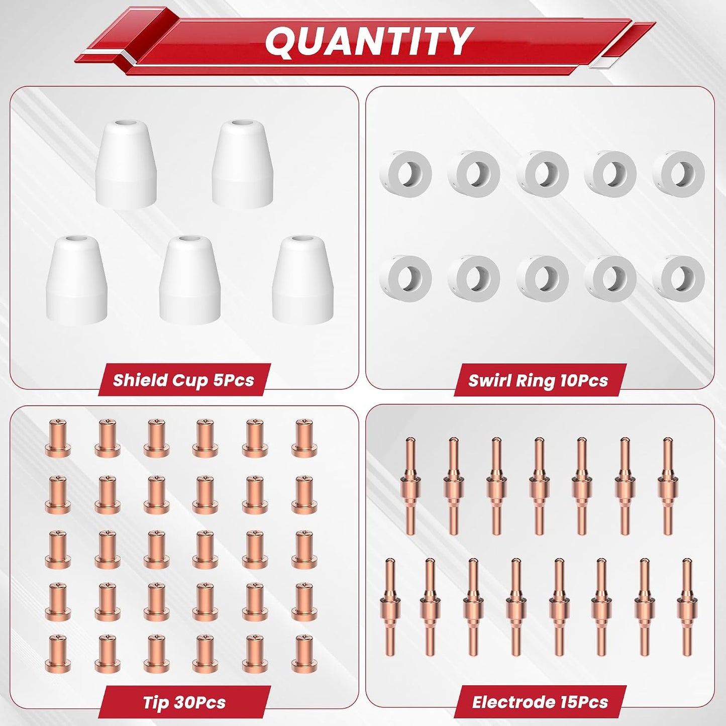 60 Pzas Boquillas Plasma Apto Cut55A Pt31