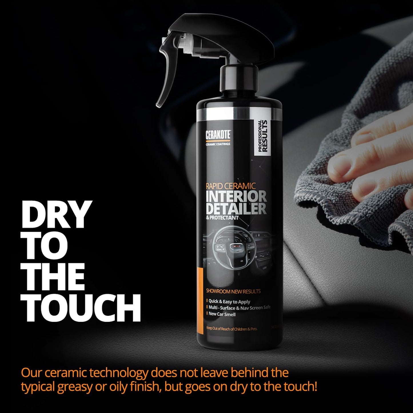 Detallador cerámico interior automóvil 28oz spray seco