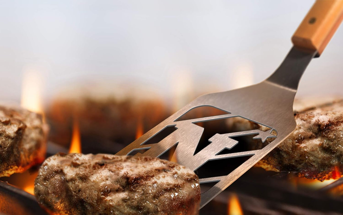 Espátula acero inox para parrilla NCAA