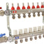 Colector calefacción radiante 7 bucles para PEX Pipe y PE-RT