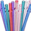 Popotes plástico transparente reutilizables 12pzas 23cm