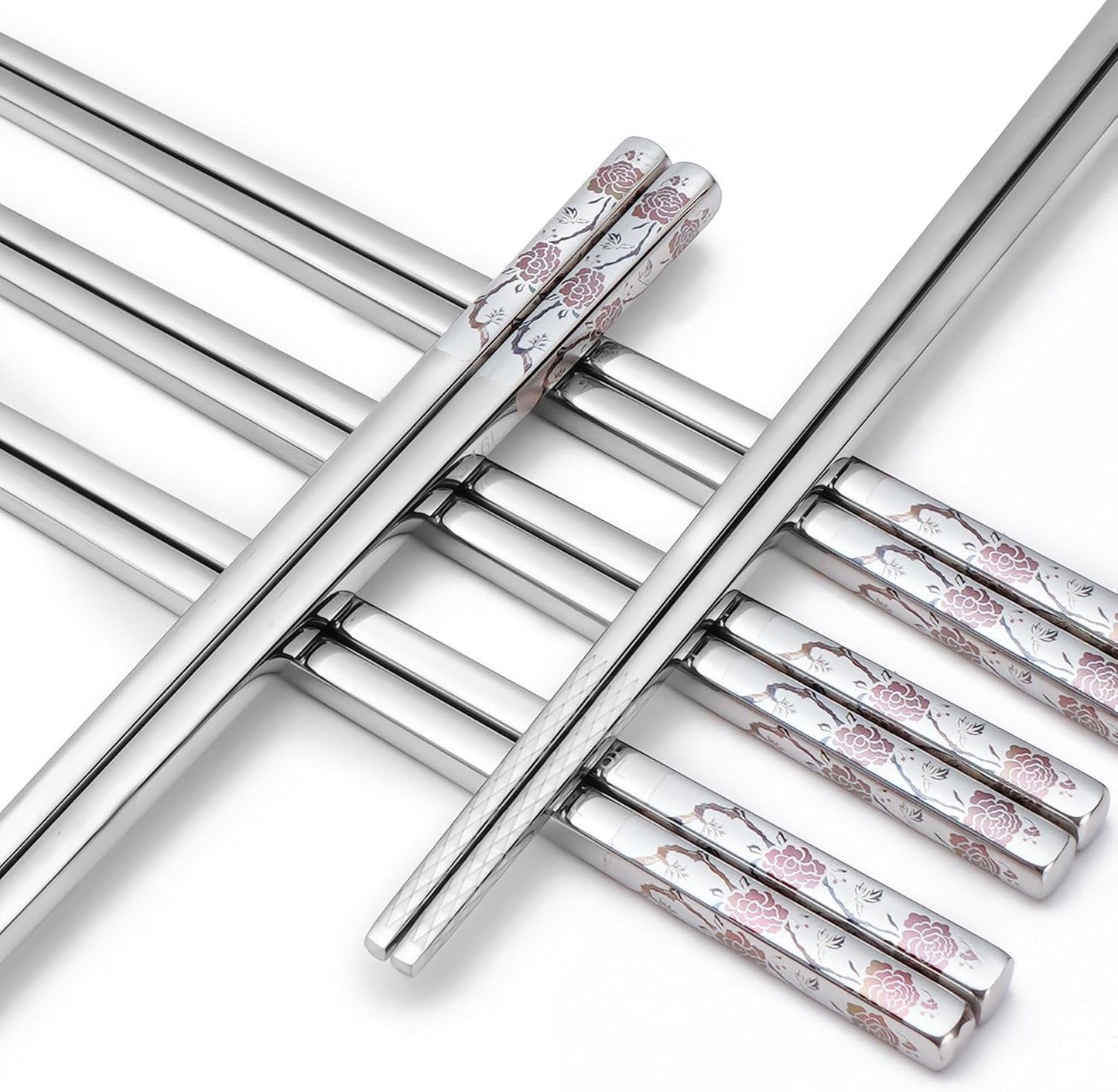 Palillos acero inox titanio grabado lavavajillas