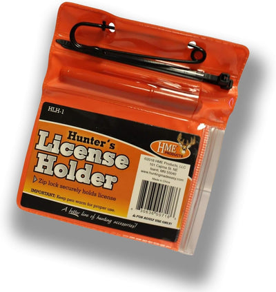 Soporte licencia cazador con cremallera brida y bolígrafo