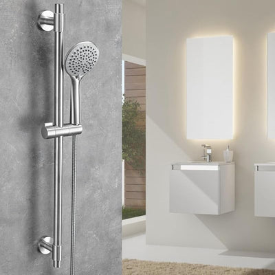 Barra ducha ajustable acero inox 5 funciones