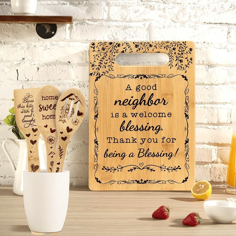 Regalo para vecino tablas de cortar cocina Navidad cumpleaños