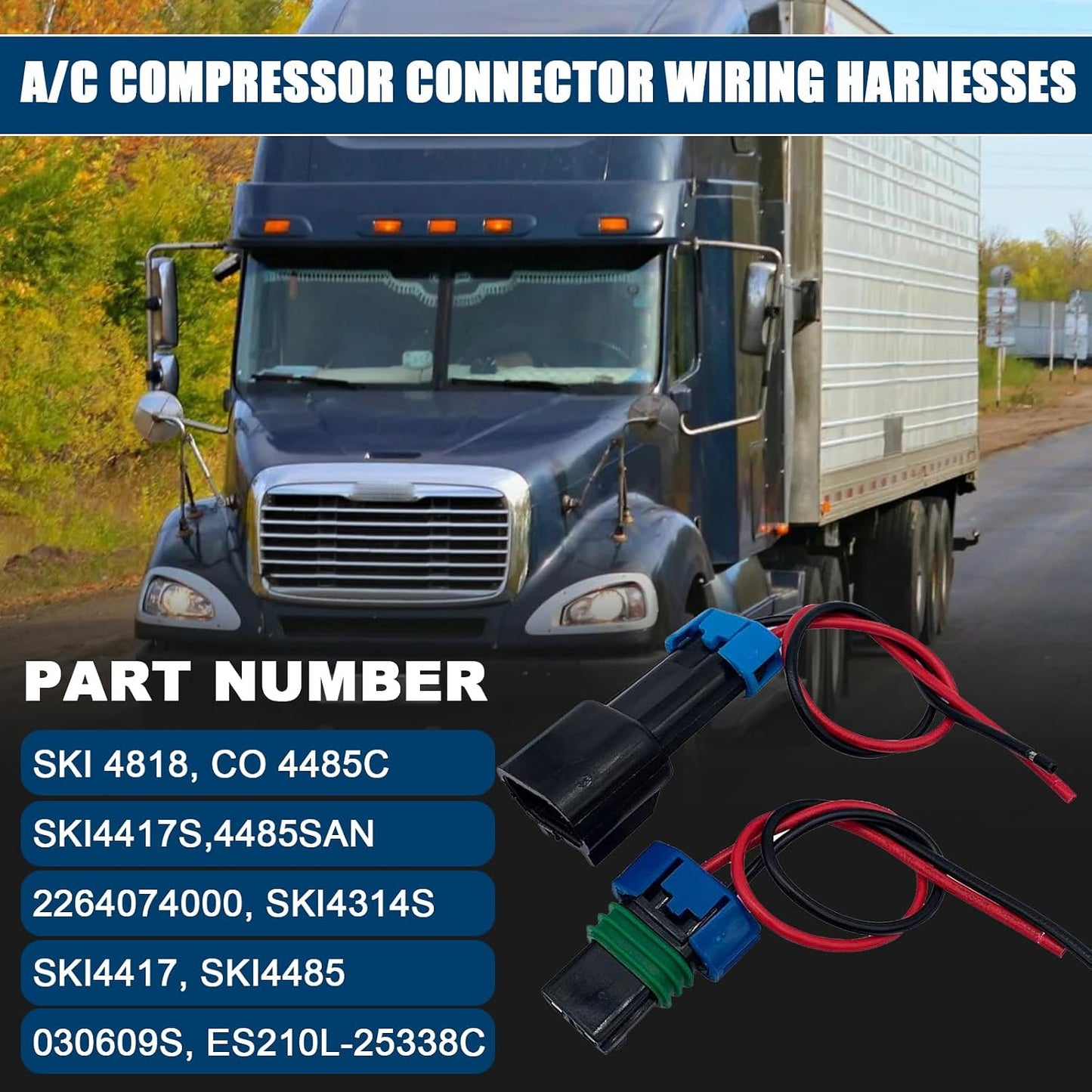 Arneses compresor a/c Freightliner Columbia 2000-22 SKI 4818