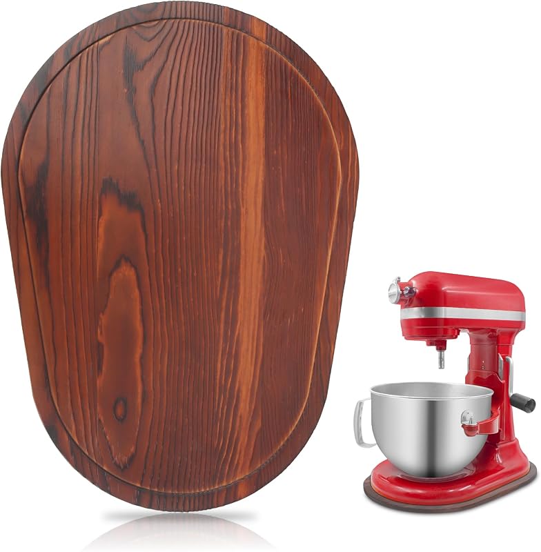 Alfombrilla deslizante para mezclador bambú Kitchen Aid 5-8qt