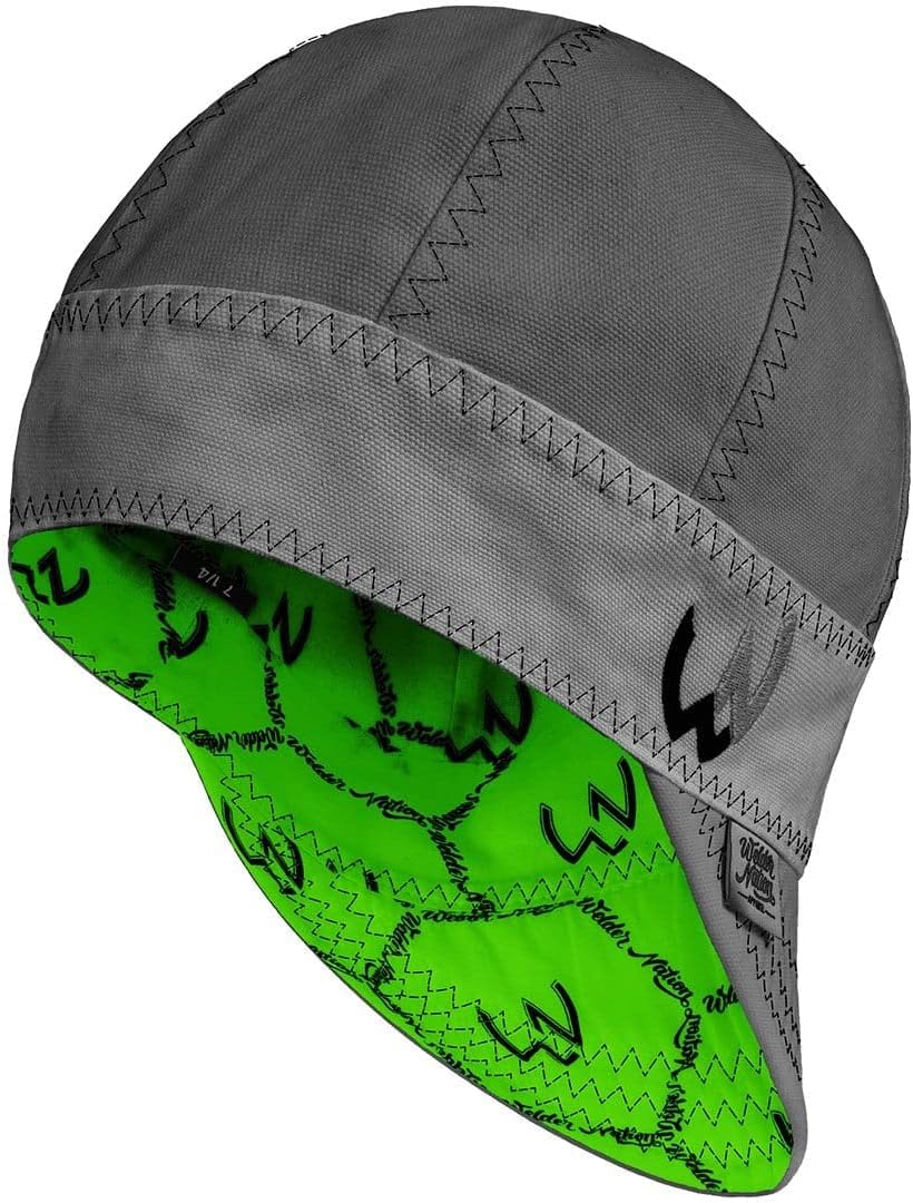 Gorro soldador 8 paneles algodón lona pato 10oz