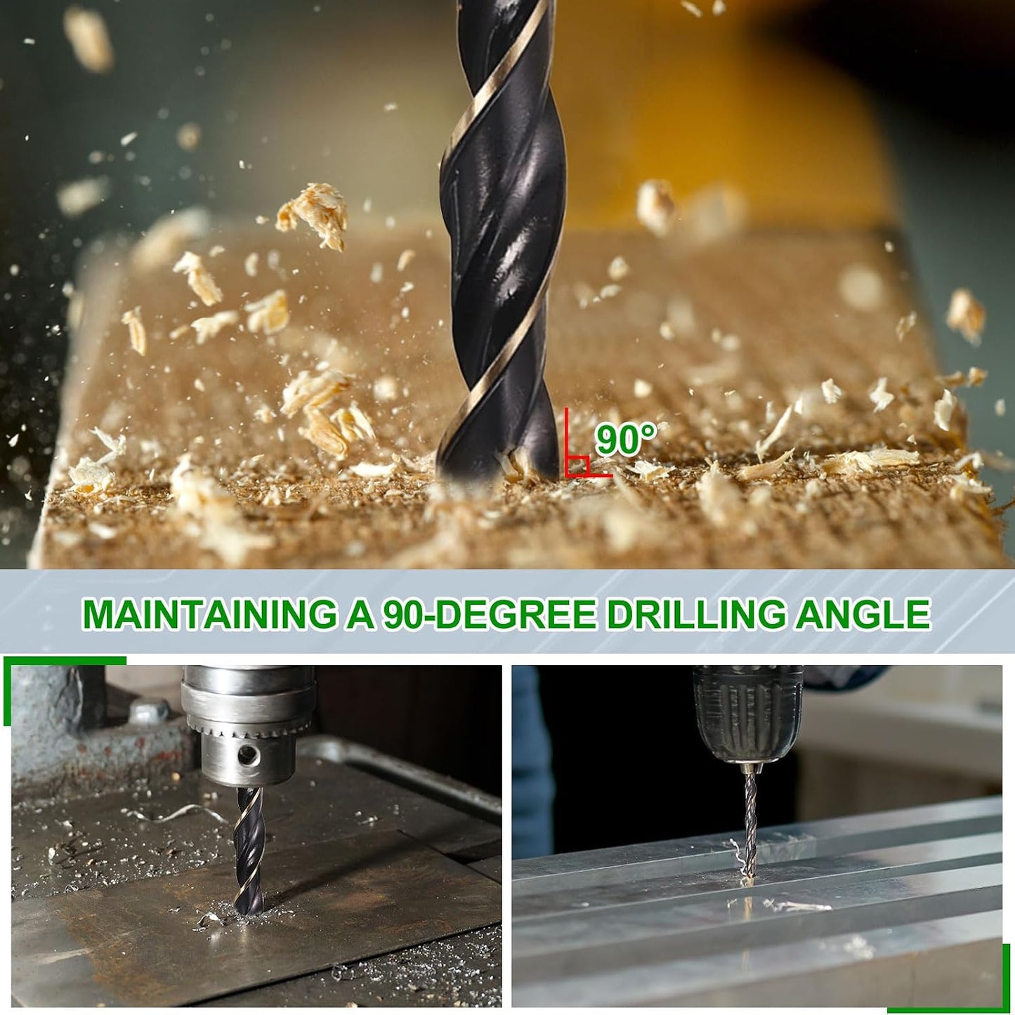 Broca acero 4341 para cobre aluminio madera 10uds