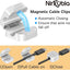 9 Clips magnéticos para cables adhesivo mejorado organizador
