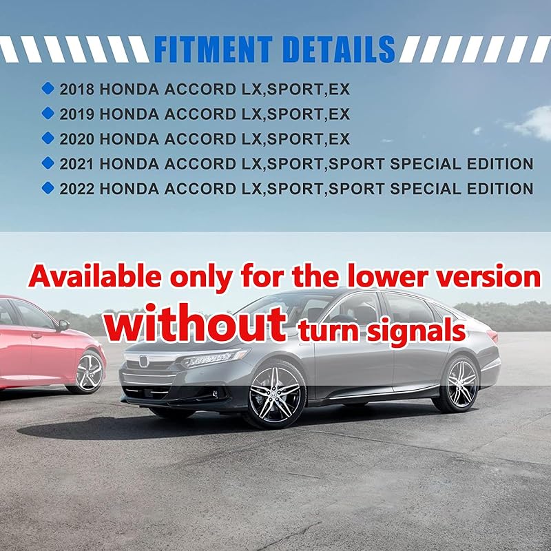 Cubiertas espejo lateral Honda Accord 87945-52251 negro