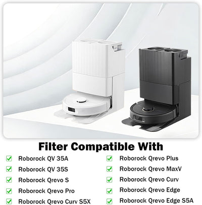 Filtro HEPA Roborock QV35A Qrevo Pro paquete 4