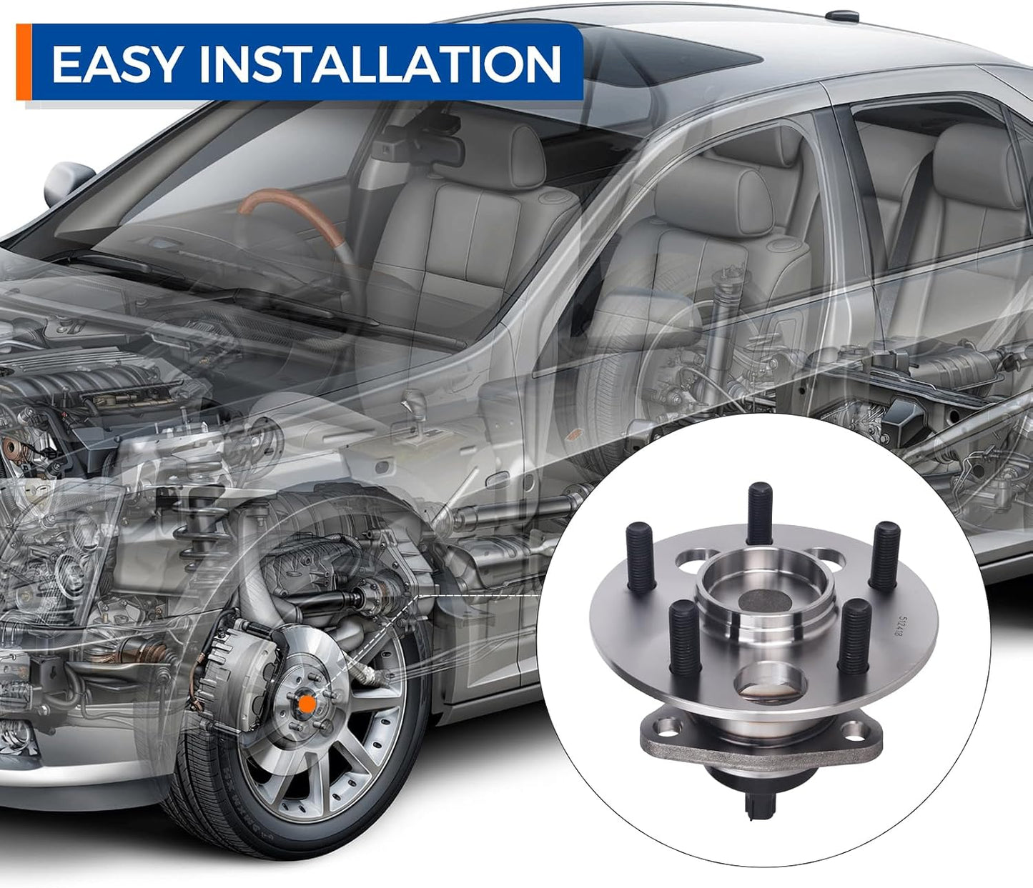 Buje rueda trasera y kit rodamientos Scion XB