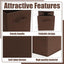 Cubo Almacenamiento 11x10.5" set 6 cestas plegables tela