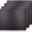 Alfombrillas cortar 15x12pulg set 4 plástico negro flexible