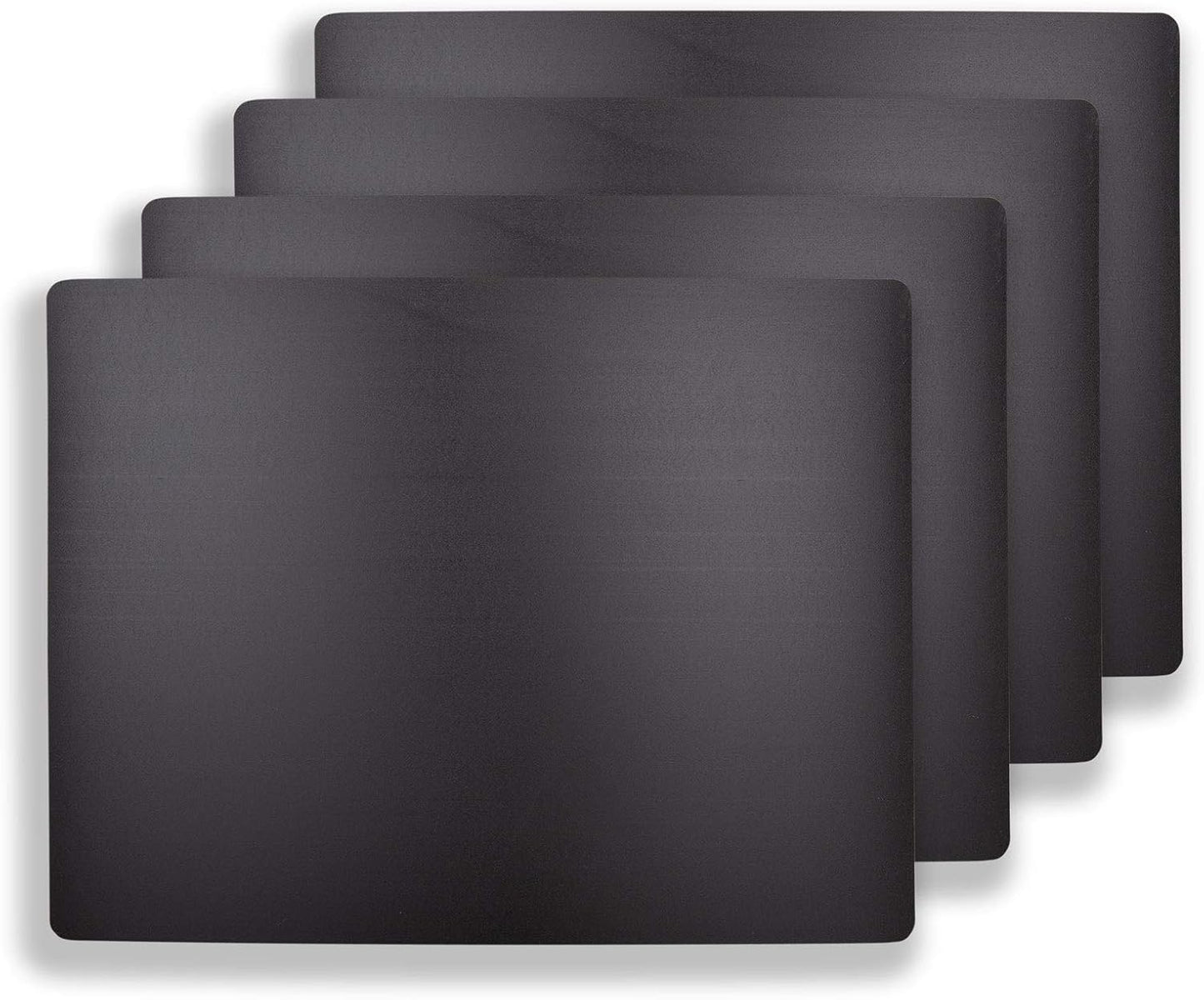 Alfombrillas cortar 15x12pulg set 4 plástico negro flexible