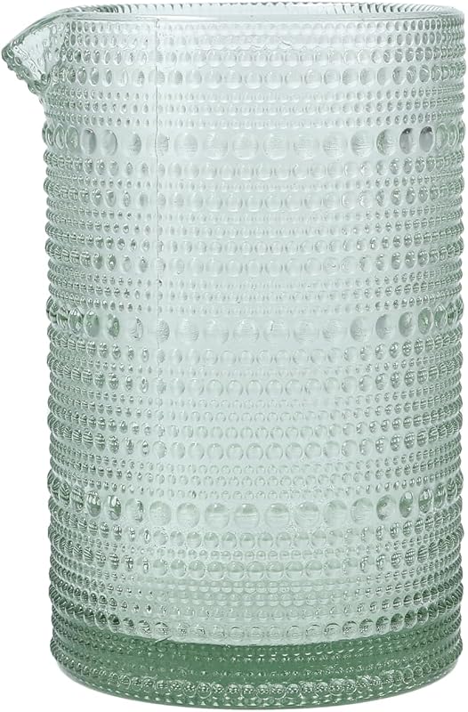 Vaso vidrio hobnail 25oz verde salvia