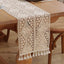 Mesa encaje tejido ganchillo 12x86pulg decoración rústica