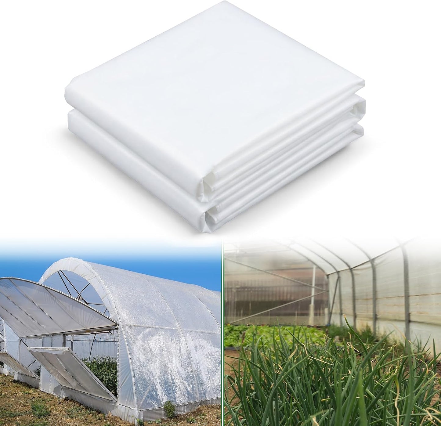 Cubierta plástica invernadero 20x25ft 8mil UV resistente