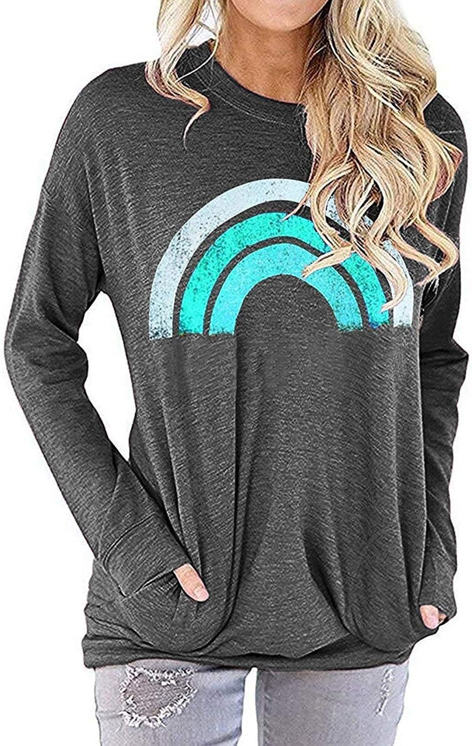 Blusa manga larga mujer cuello redondo estilo túnica casual