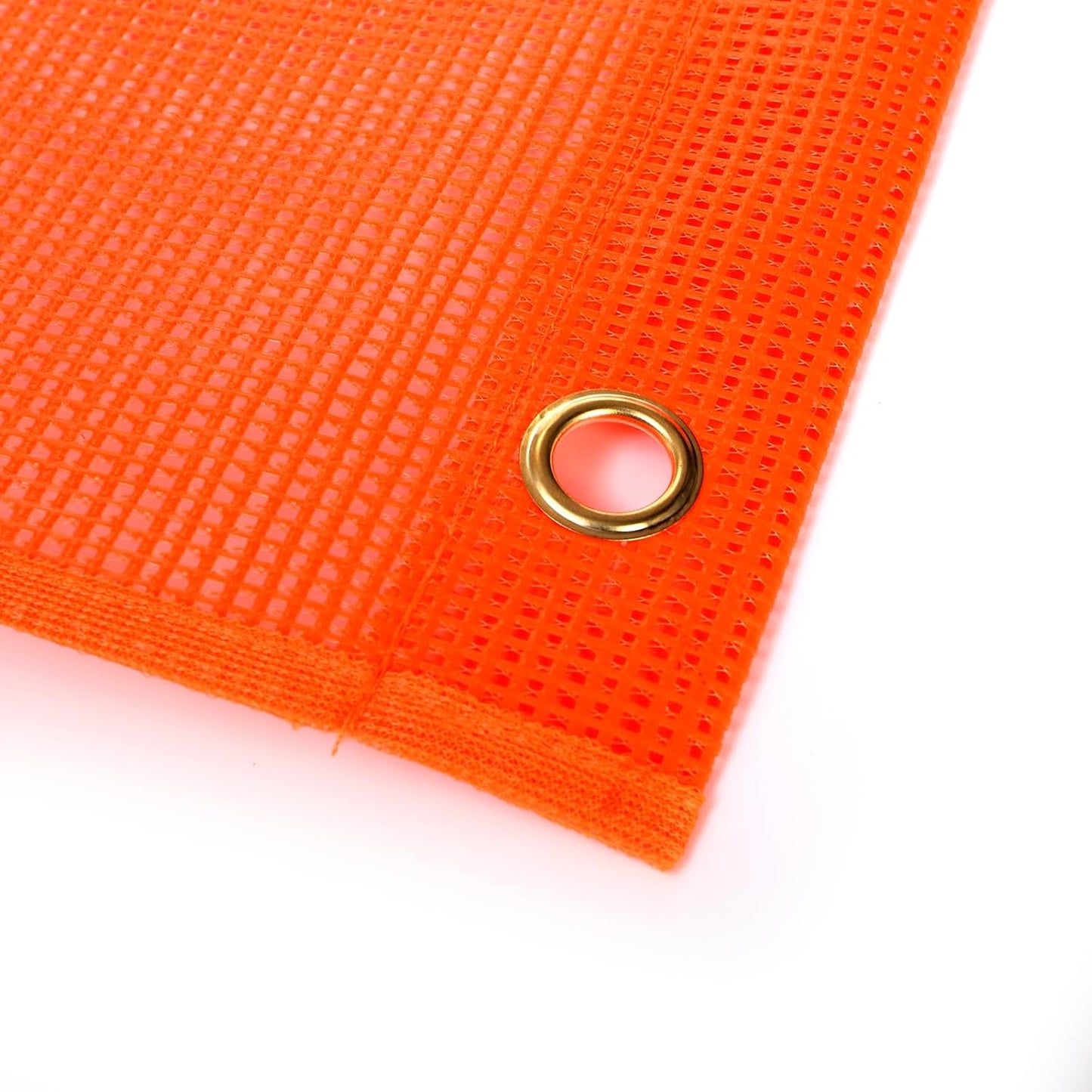 6 Banderas Seguridad Naranja 18x18pulg Camión Malla Resistente