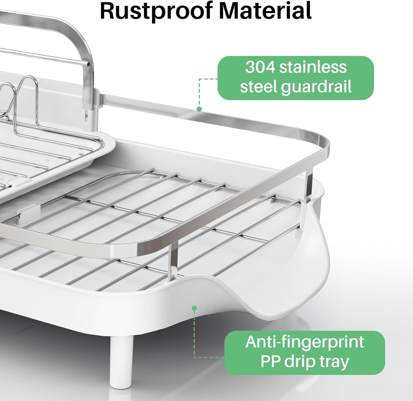 Escurridor platos extensible resistente con soporte