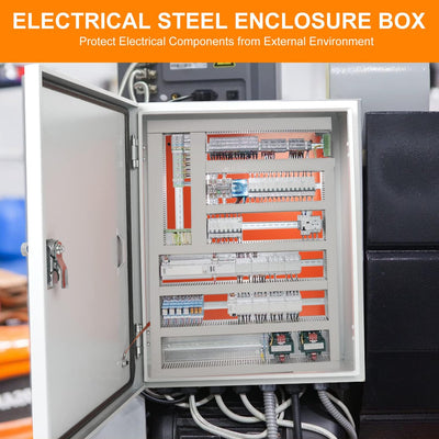 Caja eléctrica acero laminado 23.6x20x8pulg IP66 resistente