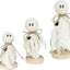 3 Adornos Fantasma Halloween Araña Madera