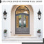 Aplique pared exterior impermeable efecto agua negro XE292BL