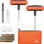 Kit tapones neumáticos 16 pzas para auto ATV naranja
