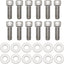 Kit 24 pernos acero inox comp cabezal escape Chevy VGen