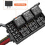 Caja relés fusibles 12V 6 vías con 6 relés ATC/ATO para auto
