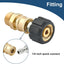Set 4 adaptadores M22 conexión rápida 0.551" a 1/4"