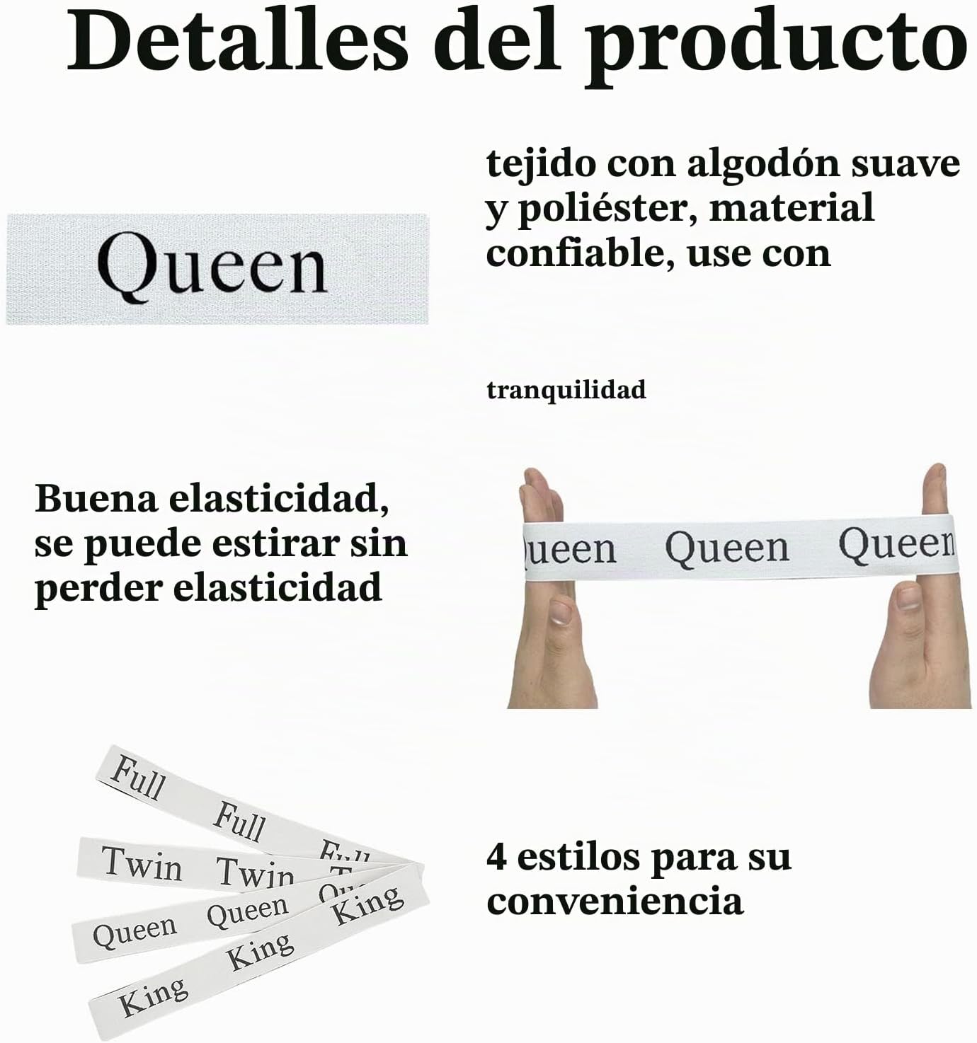 4 Pzas Bandas Organizadoras Sábanas para Armario