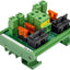 Módulo CC con interruptor fusible 4 canales riel DIN