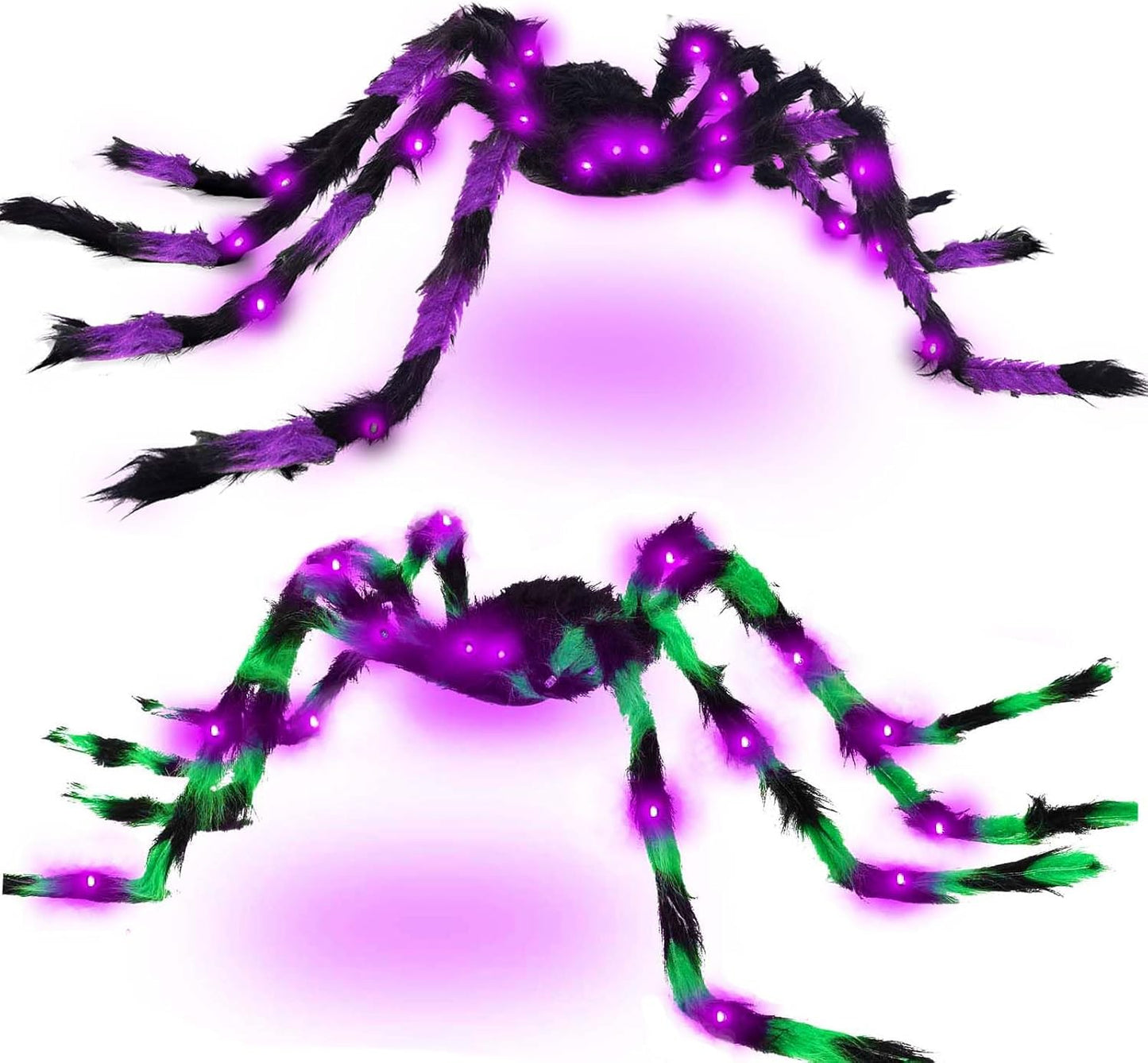 Araña iluminada Halloween 4ft decoración interior exterior