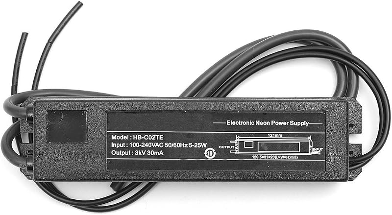 Fuente alimentación señal neón vidrio transformador electrónico
