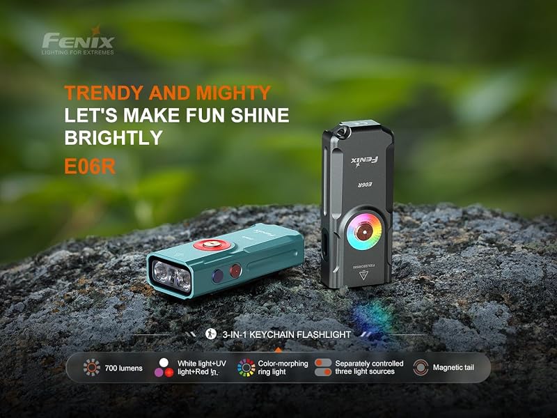 Linterna LED recargable USB forma llavero EdisonBright